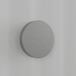 Splashback  Bathroom Splashback Fluted Clear with Brushed Chrome Caps 250mm x 600mm x 4mm