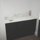Mariz White Marble Upstand 3050mm x 150mm x 12mm