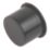 FloPlast Push-Fit Socket Plug Black 40mm