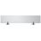 Croydex Pendle Chrome Zinc Alloy Flexi-Fix Glass Bathroom Shelf 590mm x 135mm x 54mm