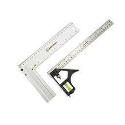 2 Pack Double Scale Measuring Tape Clip, Stainless Steel Corner