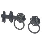 Smith & Locke Gate Latch Black Epoxy 153mm