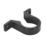 FloPlast Solvent Weld Pipe Clips Black 32mm 20 Pack