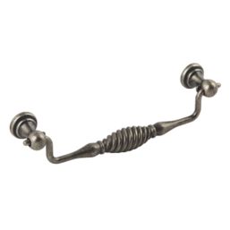 Hafele Cupboard Drop Handle 182mm Antique Pewter