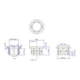 White Basin Overflow Ring 22mm