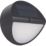 Luceco Carina Outdoor Round LED Solar-Powered Bulkhead With PIR Sensor Black 500lm