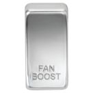 Knightsbridge 'FAN BOOST' Switch Cover Polished Chrome