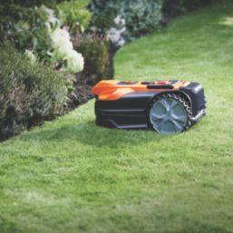 LawnMaster 24V 4.0Ah Lithium MX Brushless Cordless 18cm VBRM18AMDR Vision Robotic Mower with Docking Station