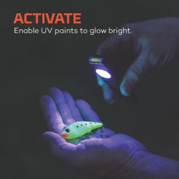 Nebo Sim Mini UV Rechargeable LED Flashlight Black 150lm