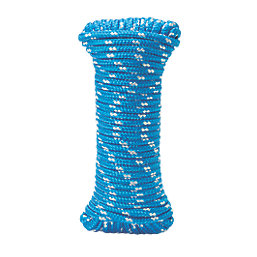 Braided Rope Blue / White 6mm x 20m
