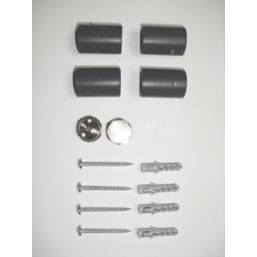 Ximax Aurora 600mm x 1200mm 3481BTU Anthracite Horizontal Designer Radiator