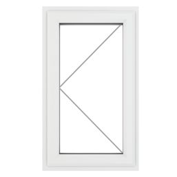 Crystal  Left-Hand Opening Clear Triple-Glazed Casement White uPVC Window 610mm x 1190mm