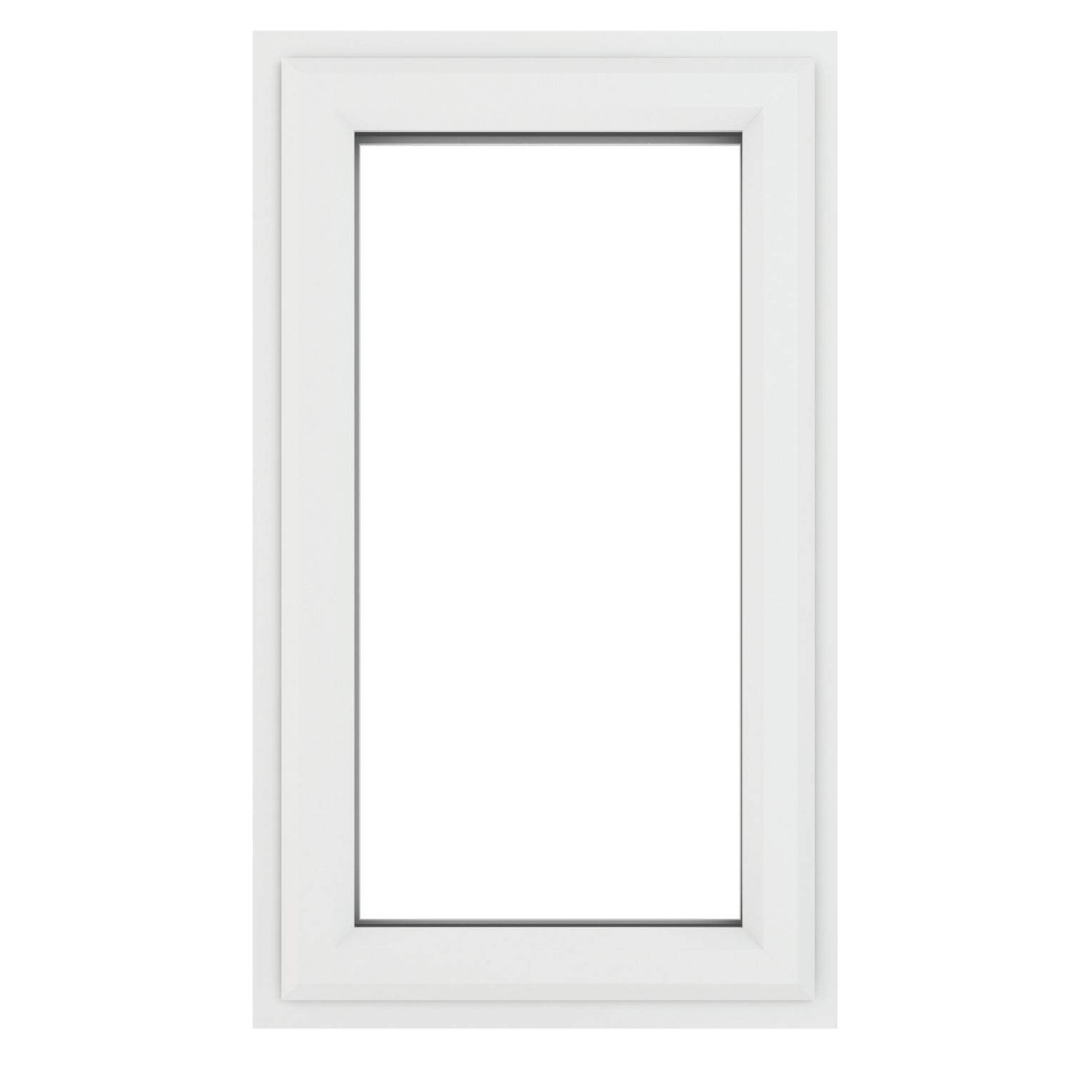 Crystal Left-Hand Opening Clear Triple-Glazed Casement White uPVC Window 610mm x 1190mm (528JM)