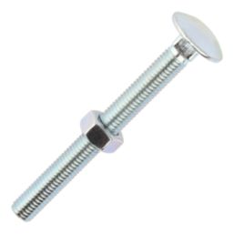 Timco Carriage Bolts Carbon Steel Zinc-Plated M12 x 120mm 10 Pack