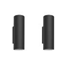 Philips Hue Appear Outdoor LED Wall Light Twin Pack Black 8W 710-1180lm 2 Pack