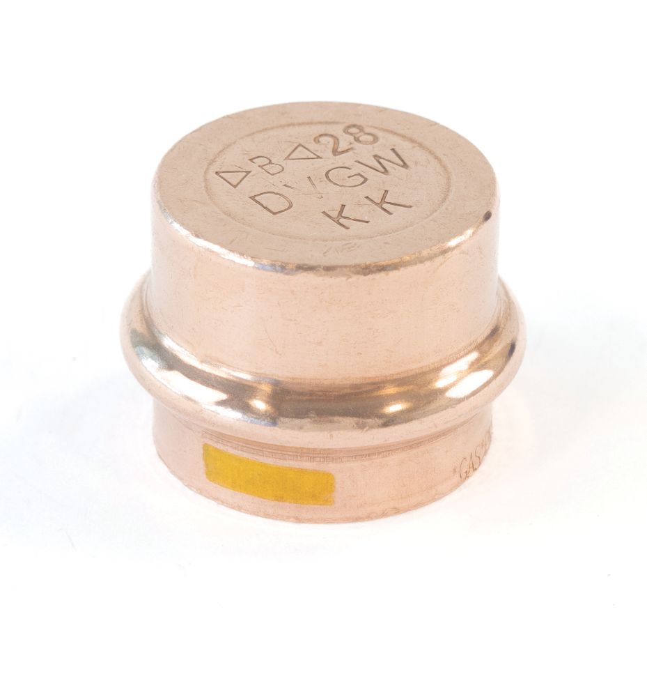 Conex Banninger B Press Gas  Copper Press-Fit Stop Ends 28mm 10 Pack