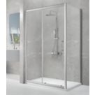 Triton Neo Eight Framed Rectangular Sliding Door Shower Enclosure  Chrome  1200mm x 800mm x 1900mm