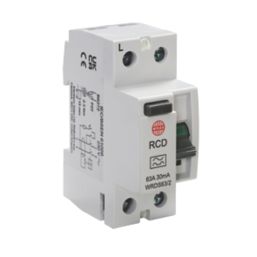 Wylex  63A 30mA DP A Curve  RCD