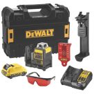 Refurb DEWALT DCE0811D1R-GB 12V 1 x 2.0Ah Li-Ion XR Red Self-Levelling Multi-Line Laser Level