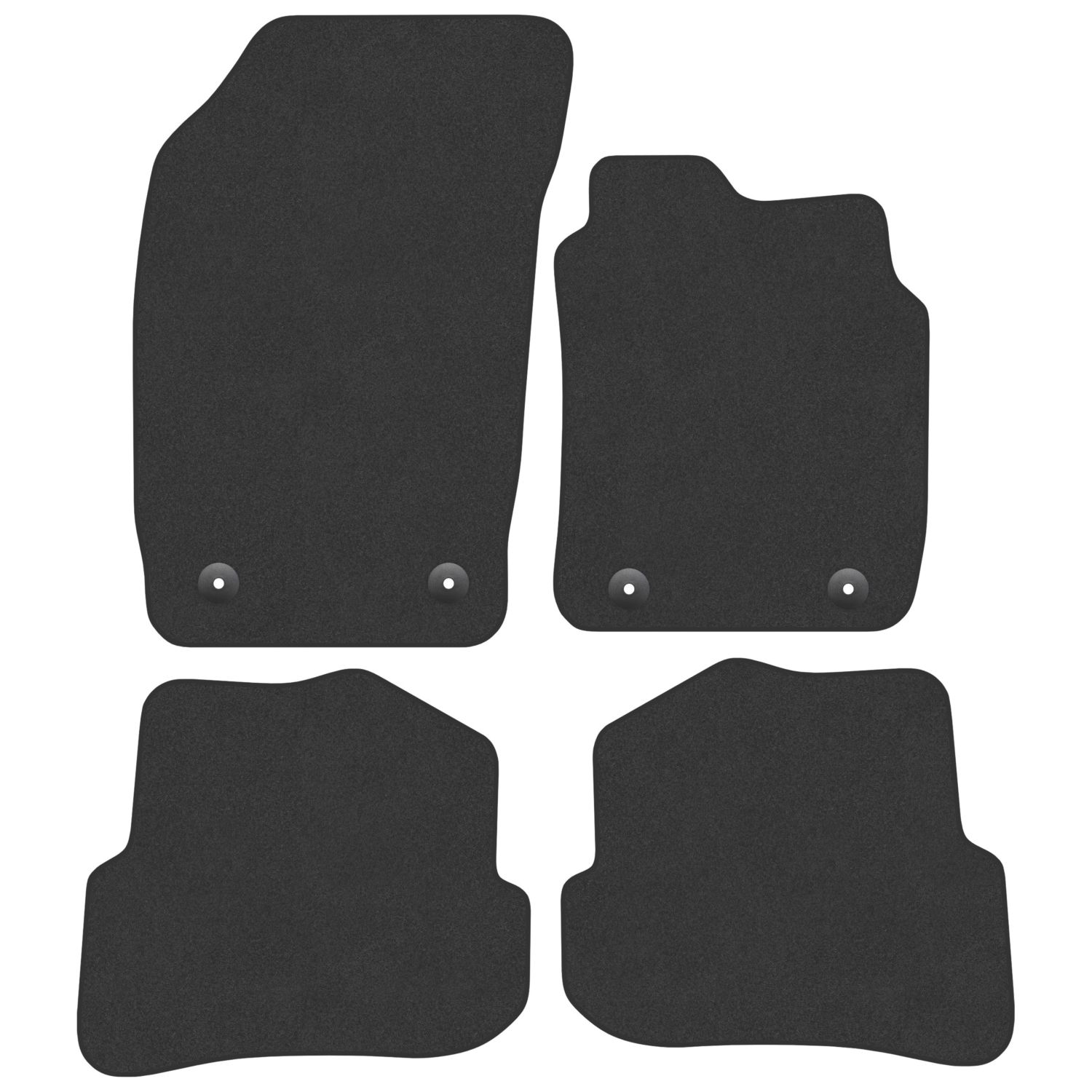 Car Mat Co. Audi A1 2010 - 2019 Carpet & Rubber Car Mats 4 Piece Set (528VV)
