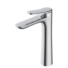 Swirl Kuhli Chrome 258mm Tall Lever Mono Basin Mixer Tap
