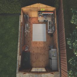 Mercia Modular 10' 6" x 18' (Nominal) Apex Shiplap T&G Timber Workshop