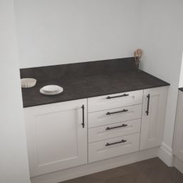 Mariz  Deep Grey Composite Kitchen Worktop 640mm x 1500mm x 12mm