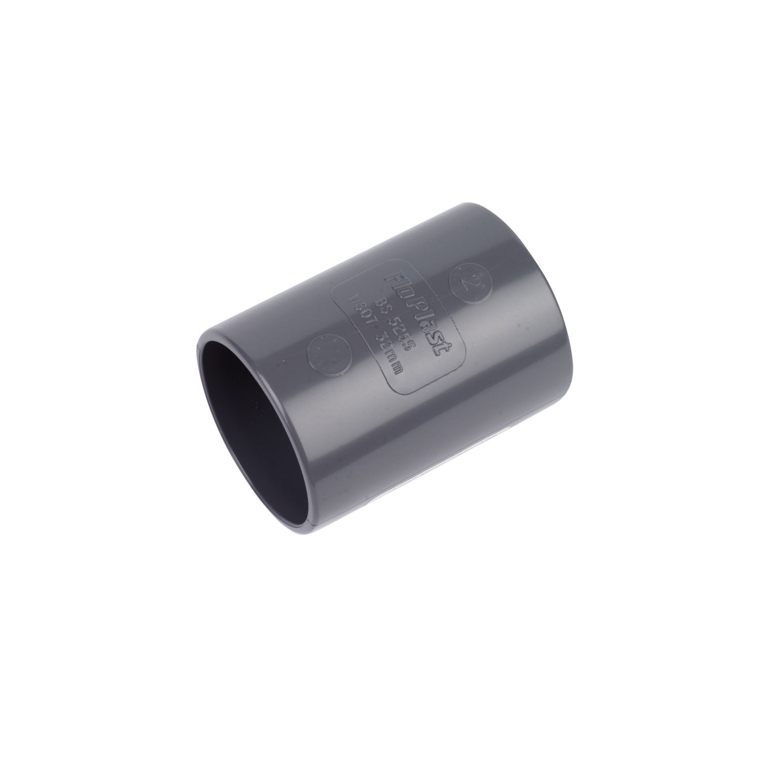 FloPlast Straight Couplers 32mm x 32mm Grey 5 Pack (52916)