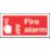 Non Photoluminescent "Fire Alarm" Sign 100mm x 200mm