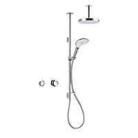 Mira Mode Dual HP/Combi Ceiling-Fed Dual Outlet Chrome Thermostatic Digital Shower