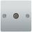 LAP  1-Gang Female Coaxial TV Socket Polished Chrome