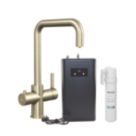 ETAL Elise 3-in-1 Instant Boiling Water Kitchen Tap Brushed Brass