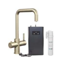 ETAL Elise 3-in-1 Instant Boiling Water Kitchen Tap Brushed Brass