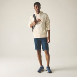 Regatta Cline  Hooded Sweatshirt White Stone / Brick Small 40.9" Chest