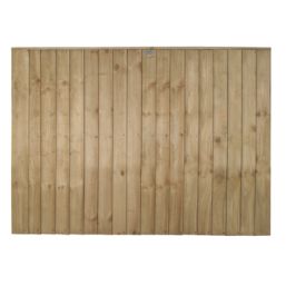 Forest Vertical Board Closeboard  Fence Panels Natural Timber 6' x 4' Pack of 3