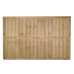 Forest Vertical Board Closeboard  Fence Panels Natural Timber 6' x 4' Pack of 3