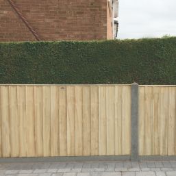 Forest Vertical Board Closeboard  Fence Panels Natural Timber 6' x 4' Pack of 3