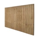 Forest Vertical Board Closeboard  Fence Panels Natural Timber 6' x 4' Pack of 3