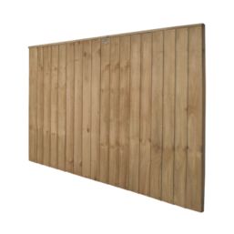 Forest Vertical Board Closeboard  Fence Panels Natural Timber 6' x 4' Pack of 3