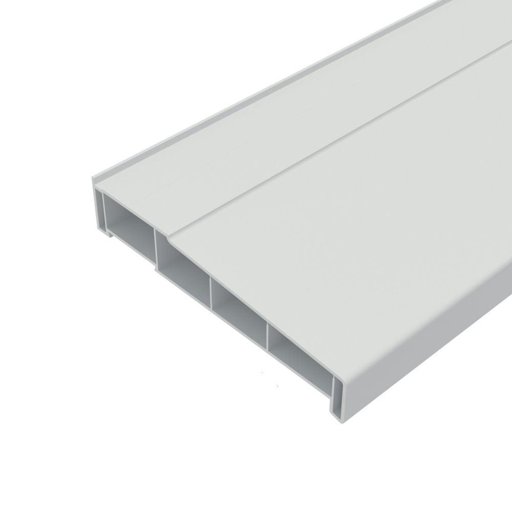 Crystal uPVC Window Sill White 1000mm x 180mm - Screwfix