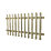 Forest Ultima Picket  Fence Panel Natural Timber 6' x 3' Pack of 4