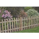 Forest Ultima Picket  Fence Panels Natural Timber 6' x 3' Pack of 4