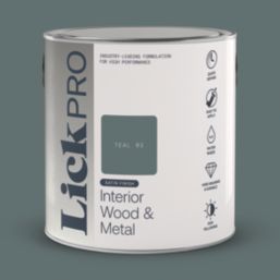 LickPro 2.5Ltr Teal 03 Satin Water-Based Trim Paint