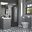 Floorstanding Vanity Unit & Basin Matt Grey 605mm x 460mm x 840mm