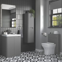 Floorstanding Vanity Unit & Basin Matt Grey 605mm x 460mm x 840mm