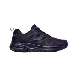 Skechers Arch Fit SR Axtell Size 7  Black   Occupational Work Trainers