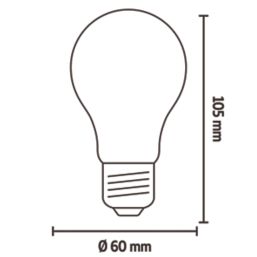 Calex  ES A60 LED Virtual Filament Smart Light Bulb 7W 806lm