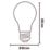 Calex  E27 A60 LED Virtual Filament Smart Light Bulb 7W 806lm