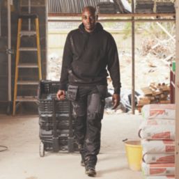 Site Leerdam Hoodie Black Small 41" Chest