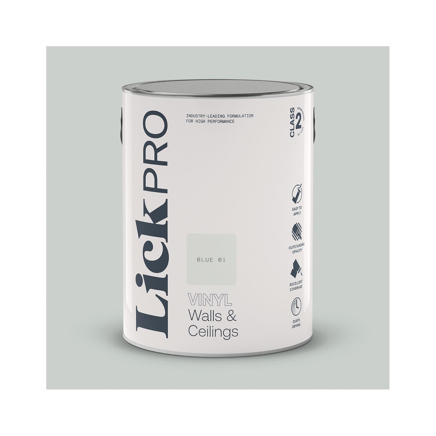 LickPro 5Ltr Blue 01 Vinyl Matt Emulsion Paint (529TM)